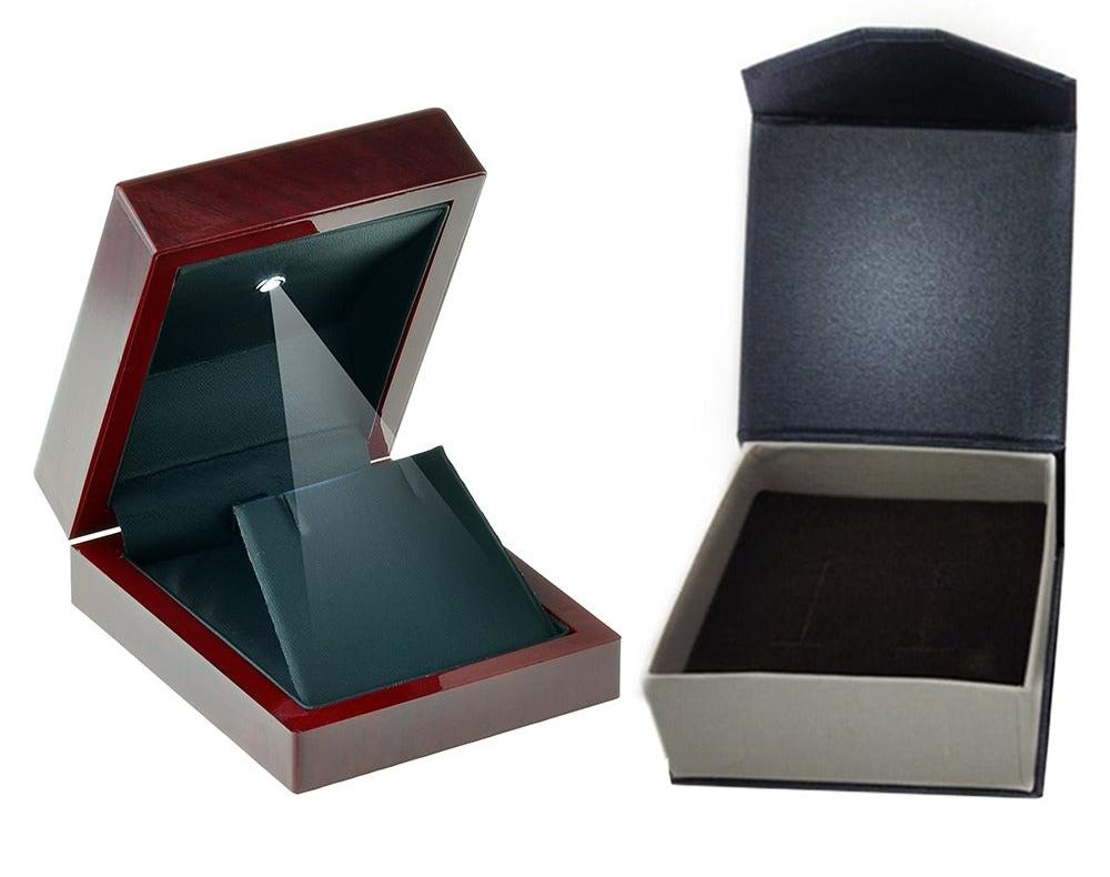 The light-up gift box and presentation box offered with Perfect Jewellery Gifts bracelets