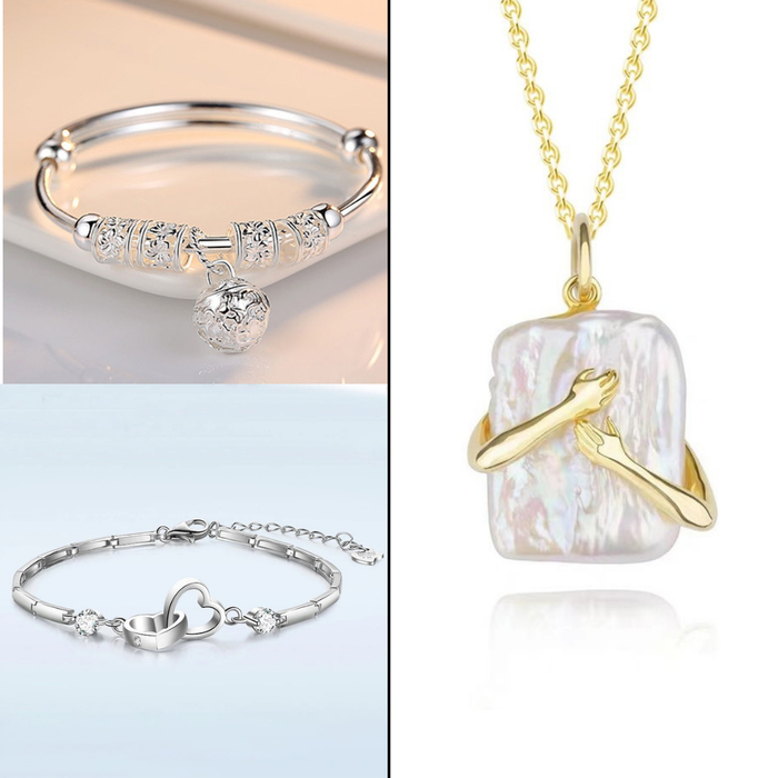 Bundle — two bracelets with a free necklace, gift set version