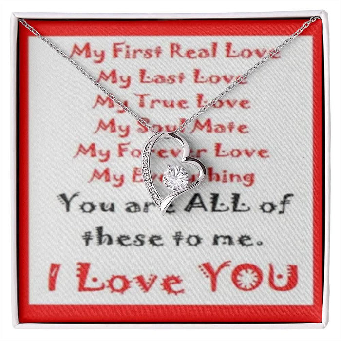Forever Love Necklace with message card